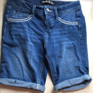 Blue jean shorts